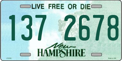 NH license plate 1372678