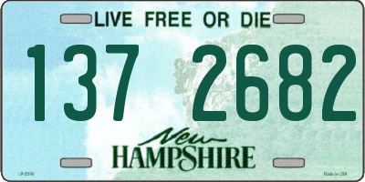 NH license plate 1372682
