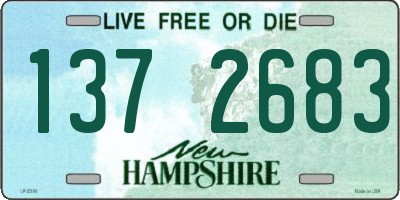 NH license plate 1372683