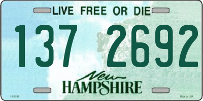 NH license plate 1372692