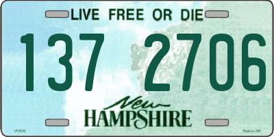 NH license plate 1372706