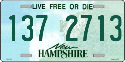NH license plate 1372713