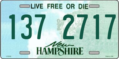 NH license plate 1372717