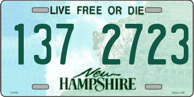NH license plate 1372723