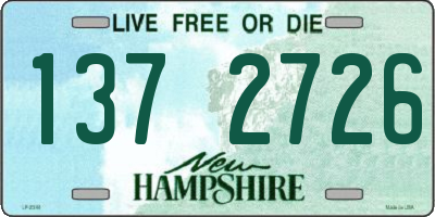 NH license plate 1372726