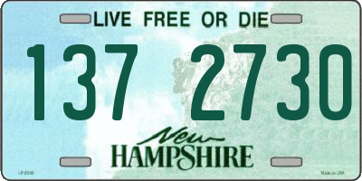 NH license plate 1372730