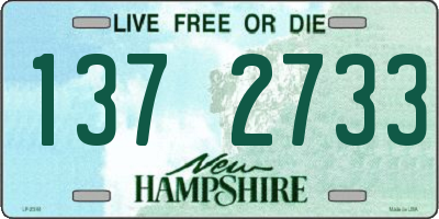 NH license plate 1372733