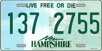 NH license plate 1372755