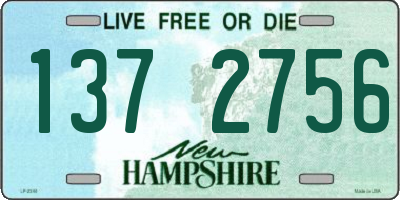 NH license plate 1372756