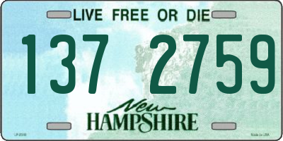 NH license plate 1372759