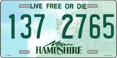 NH license plate 1372765