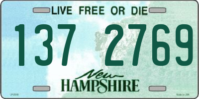 NH license plate 1372769