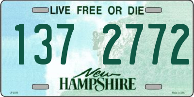 NH license plate 1372772