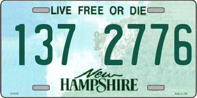 NH license plate 1372776