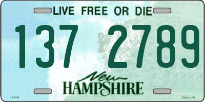 NH license plate 1372789