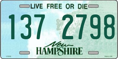 NH license plate 1372798