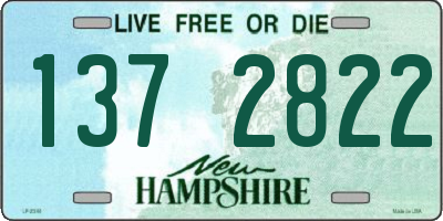 NH license plate 1372822