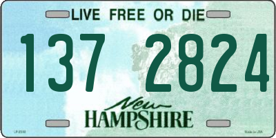 NH license plate 1372824