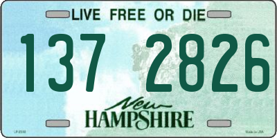 NH license plate 1372826