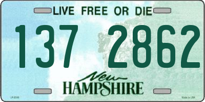 NH license plate 1372862