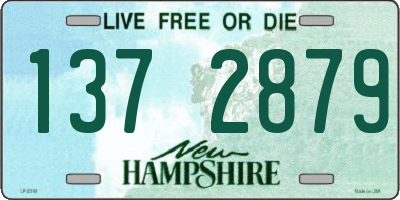 NH license plate 1372879