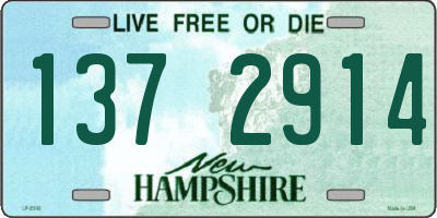 NH license plate 1372914