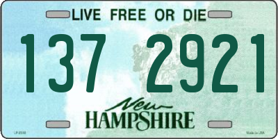 NH license plate 1372921