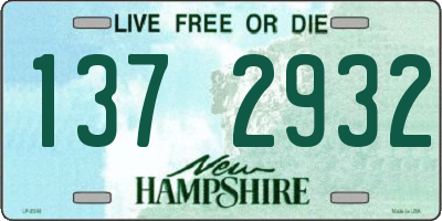 NH license plate 1372932
