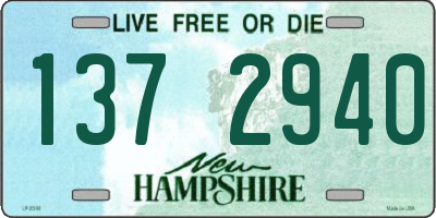 NH license plate 1372940