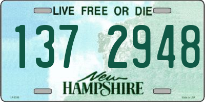 NH license plate 1372948