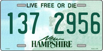 NH license plate 1372956
