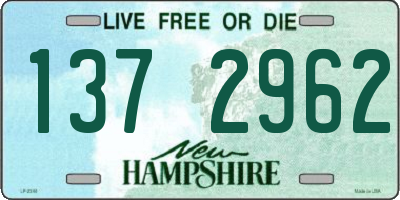NH license plate 1372962