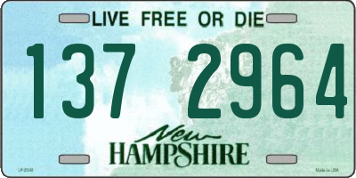 NH license plate 1372964