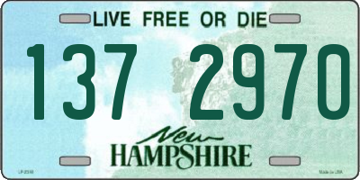 NH license plate 1372970