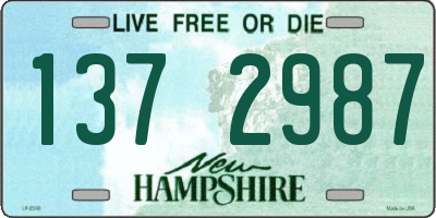 NH license plate 1372987
