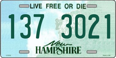 NH license plate 1373021