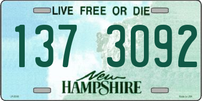 NH license plate 1373092