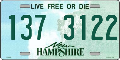 NH license plate 1373122
