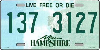 NH license plate 1373127