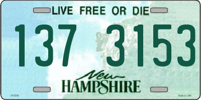 NH license plate 1373153