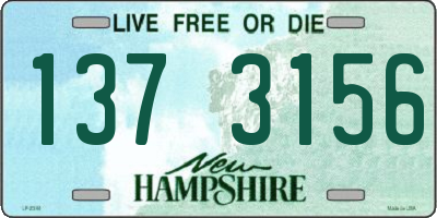 NH license plate 1373156