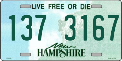 NH license plate 1373167