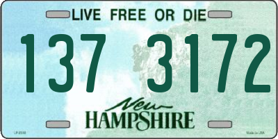 NH license plate 1373172