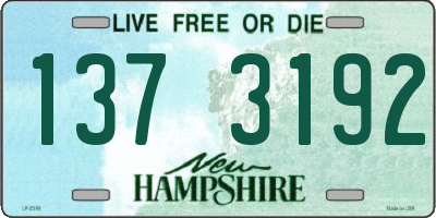 NH license plate 1373192