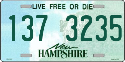 NH license plate 1373235