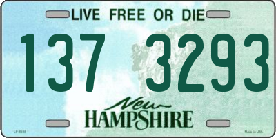 NH license plate 1373293