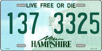 NH license plate 1373325