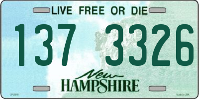 NH license plate 1373326