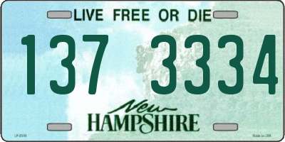 NH license plate 1373334