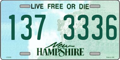 NH license plate 1373336